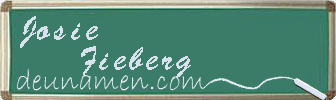 Josie Fieberg Visitenkarte